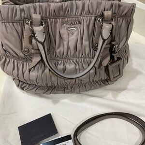 Prada Nappa Gaufre Lambskin Leather Bag